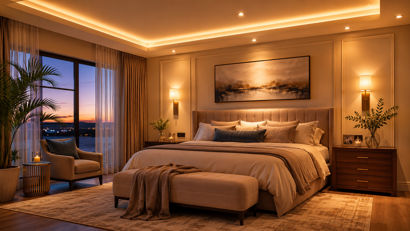 Bedroom Lighting in Abu Dhabi - lighting service 38