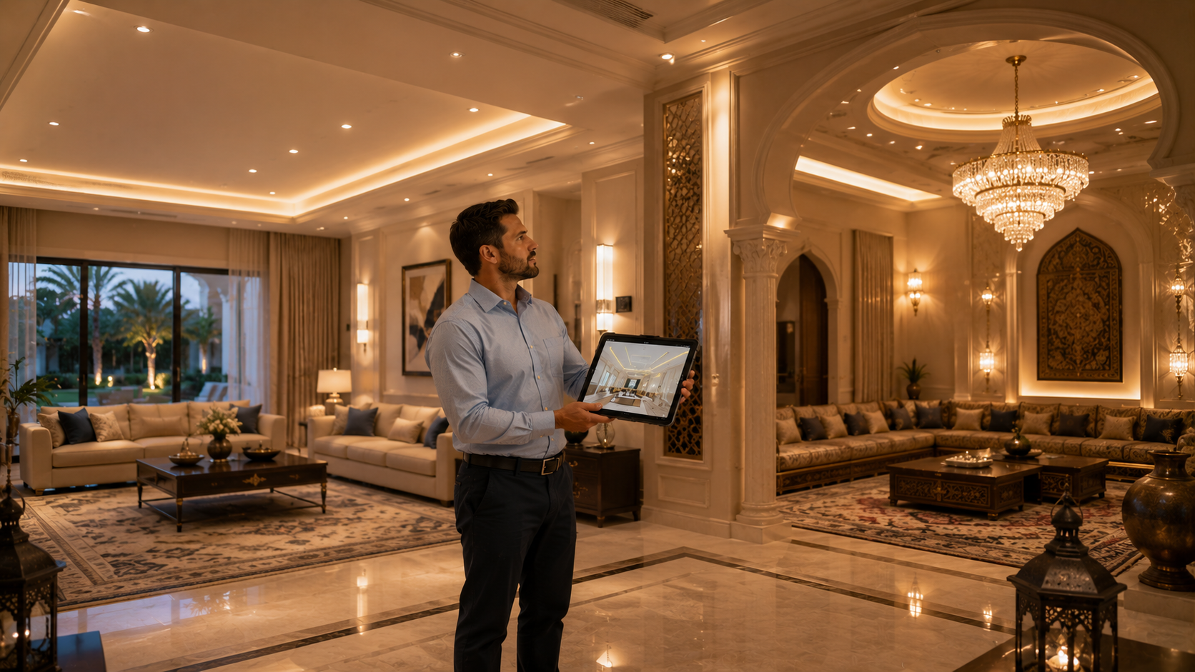Villa Lighting Design in Abu Dhabi - lighting service 6
